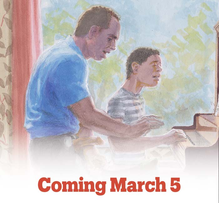 Coming March 5 - Perfect Pitch, Dad teaching son how to sing