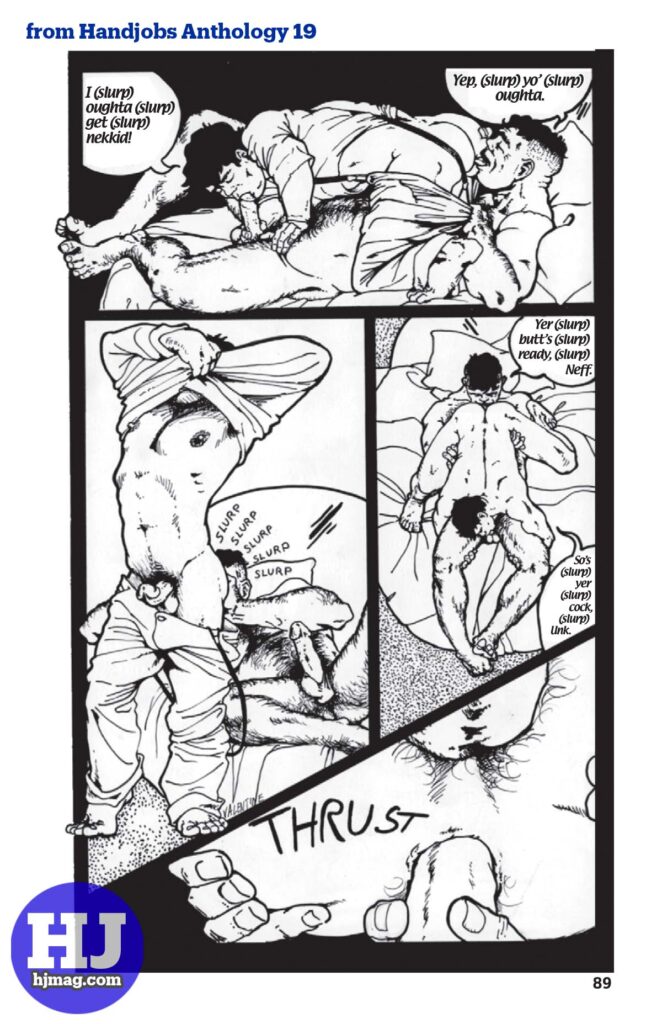 Barry the Hobo Boy from Handjobs Anthology 19 page 89.